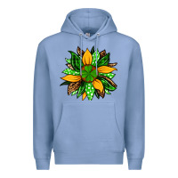 Colony Blue St. Patrick's sunflower Premium Hoodie - OliviaCreatesArt
