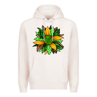 Pale Pink St. Patrick's sunflower Premium Hoodie - OliviaCreatesArt