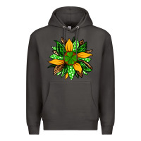 Smoke St. Patrick's sunflower Premium Hoodie - OliviaCreatesArt