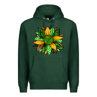 Sports Green St. Patrick's sunflower Premium Hoodie - OliviaCreatesArt