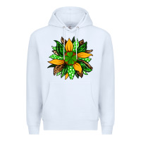 White St. Patrick's sunflower Premium Hoodie - OliviaCreatesArt