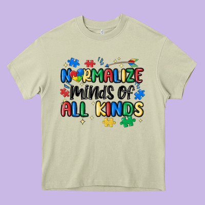 Normalize Minds Of All Kinds Heavy Core Tee Designed By Maliassmallbusiness