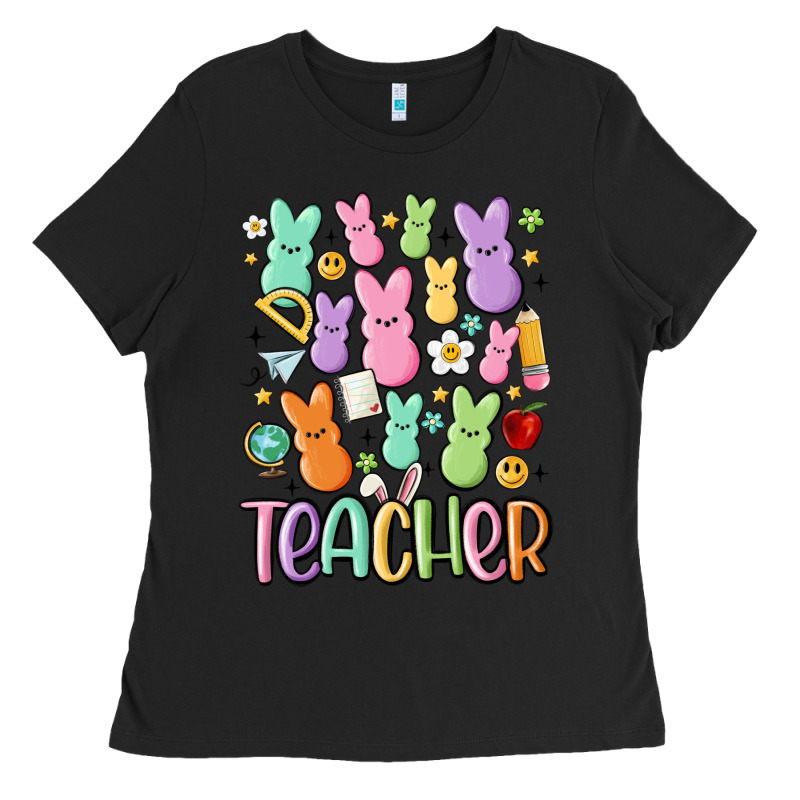Teacher Bunny's Ladies Tee by MaliasSmallBusiness | Teevron