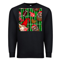 Black american football gnomes Premium Sweatshirt - BundleAndBundleShop