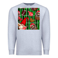 Heather Grey american football gnomes Premium Sweatshirt - BundleAndBundleShop