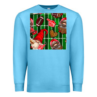 Ocean Blue american football gnomes Premium Sweatshirt - BundleAndBundleShop