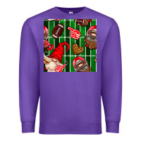 Purple american football gnomes Premium Sweatshirt - BundleAndBundleShop
