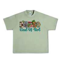 Oil Green rodeo kind of girl Urban Heavy Tee - Artiststas