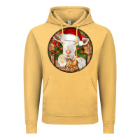 Vintage Mustard Baby Cashmere Goat Christmas Vintage Hoodie - LillyAllenDesigns