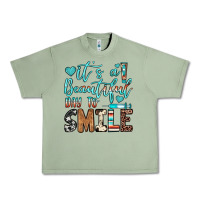 Oil Green it’s a beautiful day to smile Urban Heavy Tee - JahusDesignShop
