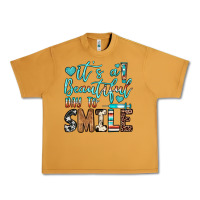 Peanut Butter it’s a beautiful day to smile Urban Heavy Tee - JahusDesignShop