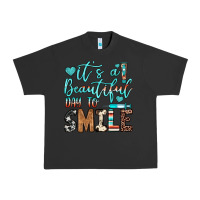 Pigment Black it’s a beautiful day to smile Urban Heavy Tee - JahusDesignShop