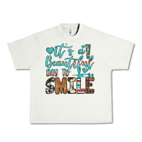 Pistachio it’s a beautiful day to smile Urban Heavy Tee - JahusDesignShop