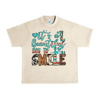Sandshell it’s a beautiful day to smile Urban Heavy Tee - JahusDesignShop