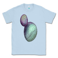 Dusty Blue Opunthia Santa Rita Cactus Classic Tee - LillyAllenDesigns