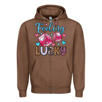Chestnut feeling lucky valentine's day olivia Zipper Hoodie - OliviaCreatesArt