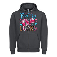 Smoke feeling lucky valentine's day olivia Zipper Hoodie - OliviaCreatesArt