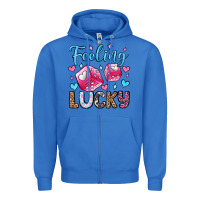 True Royal feeling lucky valentine's day olivia Zipper Hoodie - OliviaCreatesArt