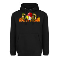 Black Baseball And Softball Dad Libbey Glass Heavyweight Hoodie - BundleAndBundleShop
