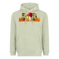 Matcha Baseball And Softball Dad Libbey Glass Heavyweight Hoodie - BundleAndBundleShop