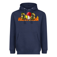Navy Baseball And Softball Dad Libbey Glass Heavyweight Hoodie - BundleAndBundleShop