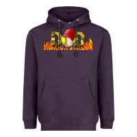 Plum Baseball And Softball Dad Libbey Glass Heavyweight Hoodie - BundleAndBundleShop