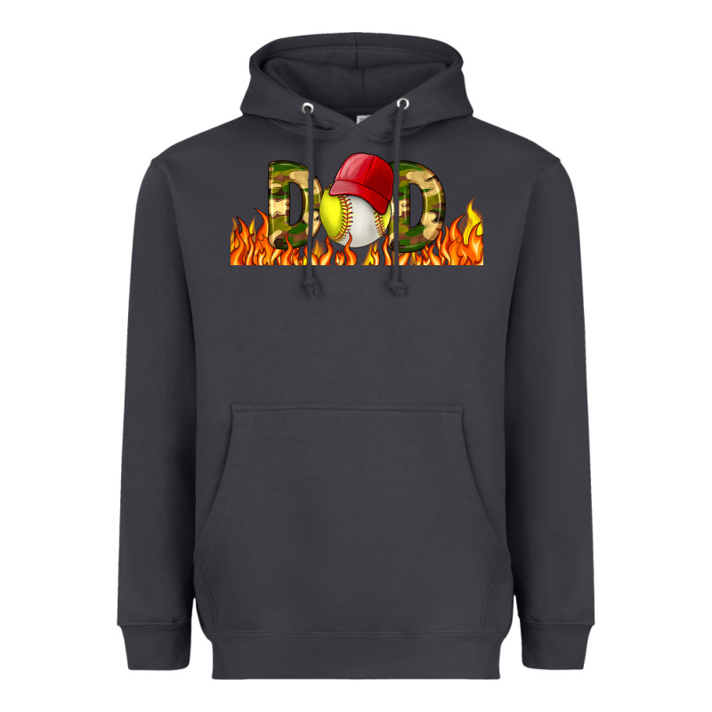 Baseball And Softball Dad Libbey Glass Heavyweight Hoodie by BundleAndBundleShop | Teevron