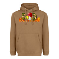 Toasted Coconut Baseball And Softball Dad Libbey Glass Heavyweight Hoodie - BundleAndBundleShop