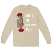 Mushroom just a girl who loves sloths Long Sleeve Tee - Bettercallsaul