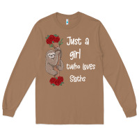 Toasted Coconut just a girl who loves sloths Long Sleeve Tee - Bettercallsaul