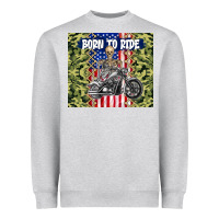 Heather Grey born to ride Heavyweight Sweatshirt - TumblerDesignByShophia
