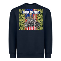 Navy born to ride Heavyweight Sweatshirt - TumblerDesignByShophia