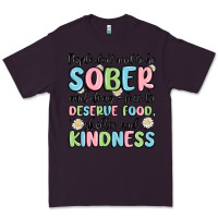 Plum people dont need to be sober and drugfree to deserve food Premium Tee - MaliasSmallBusiness