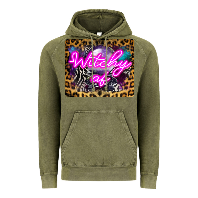 Witchy Af Crystal Ball Vintage Hoodie by LillyAllenDesigns | Teevron