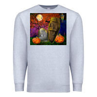 Heather Grey headstone and coffin tumbler Premium Sweatshirt - BundleAndBundleShop