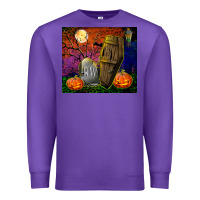 Purple headstone and coffin tumbler Premium Sweatshirt - BundleAndBundleShop