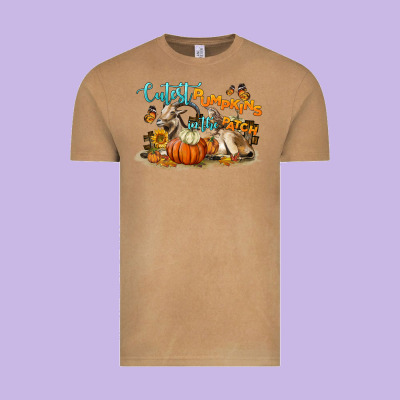 Cutest Pumpkin In The Patch Vintage Tee Designed By Lillyallendesigns