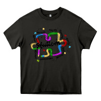 Asphalt autism teacher pencil Heavy Core Tee - MaliasSmallBusiness