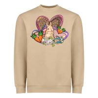 Mushroom Easter heart Easter Day Heavyweight Sweatshirt - HowdyJamesFarm