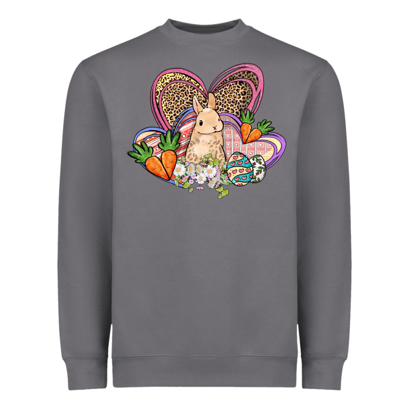 Easter Heart Easter Day Heavyweight Sweatshirt by HowdyJamesFarm | Teevron