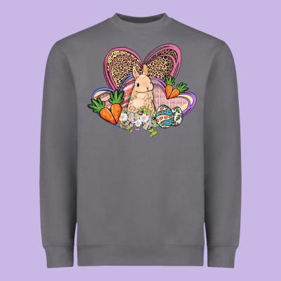 Easter Heart Easter Day Heavyweight Sweatshirt Designed By Howdyjamesfarm