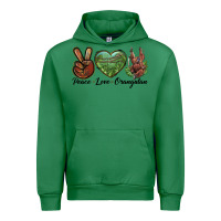 Emerald Peace Love Orangutan Urban Hoodie - LillyAllenDesigns