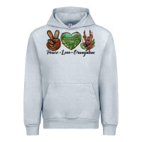 Heather Grey Peace Love Orangutan Urban Hoodie - LillyAllenDesigns