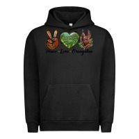 Pigment Black Peace Love Orangutan Urban Hoodie - LillyAllenDesigns