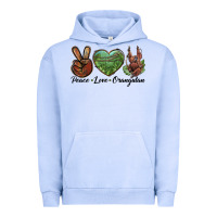 Pigment Grape Ice Peace Love Orangutan Urban Hoodie - LillyAllenDesigns