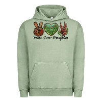 Peace Love Orangutan Urban Hoodie | Teevron