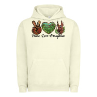 Pigment Pistachio Peace Love Orangutan Urban Hoodie - LillyAllenDesigns