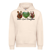 Sandshell Peace Love Orangutan Urban Hoodie - LillyAllenDesigns