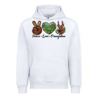White Peace Love Orangutan Urban Hoodie - LillyAllenDesigns