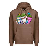 Chestnut Easter Day Baseball Easter sports carrots Premium Hoodie - OliviaCreatesArt